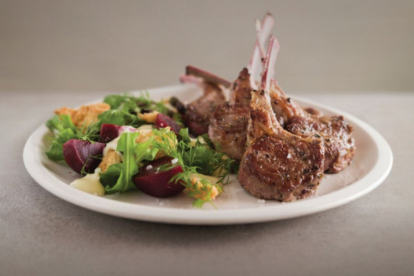 plate of lamb chops from pure south
