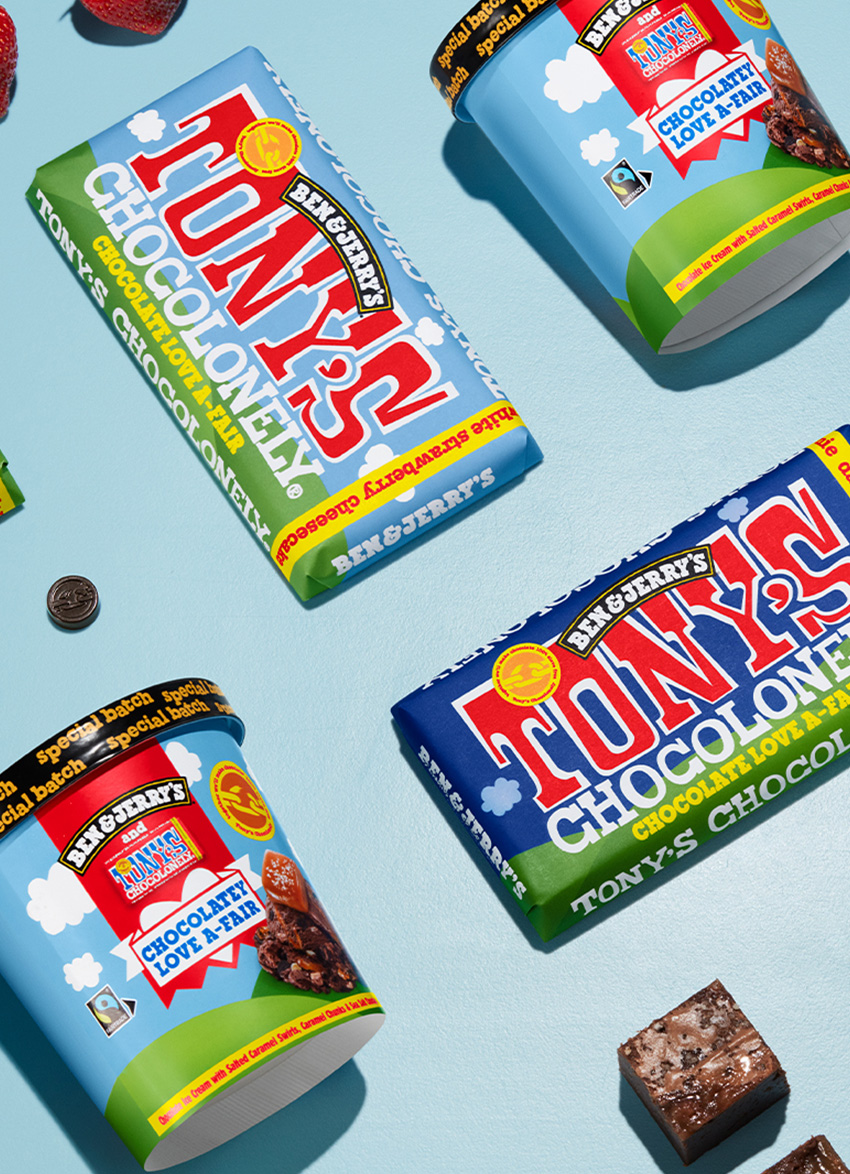 Tony’s Chocolonely + Ben & Jerry’s Limited-Edition Chocolate and Ice Cream