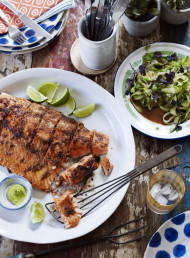 Barbecued Soy and Ginger Salmon