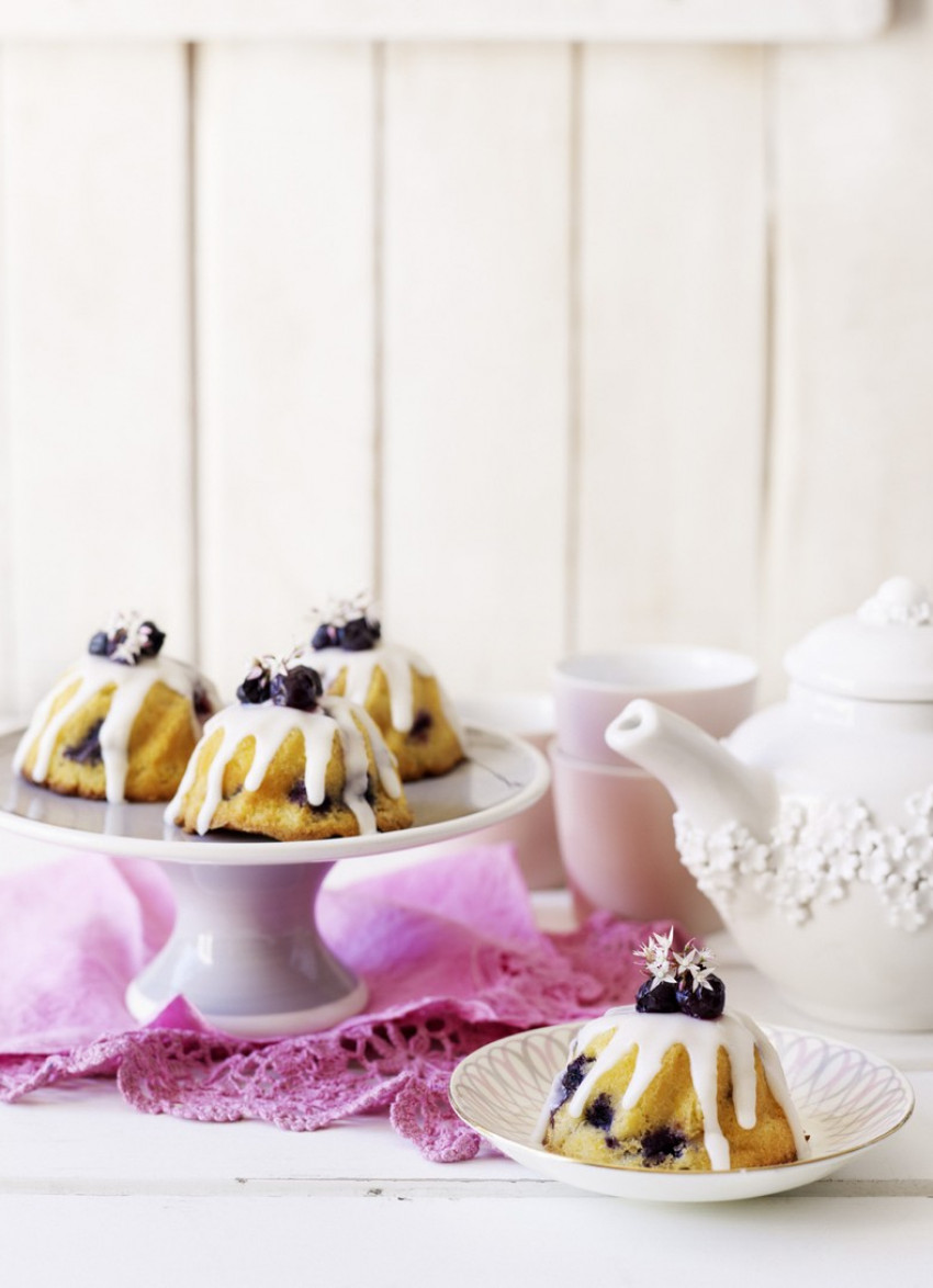 Blueberry and Lemon Bundt Cakes