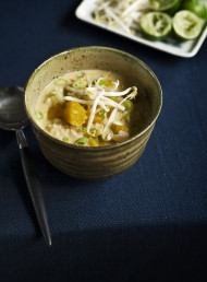 Brown Rice, Coconut and Chilli Pumpkin Soup 