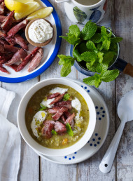 Pea, Ham and Celeriac Soup