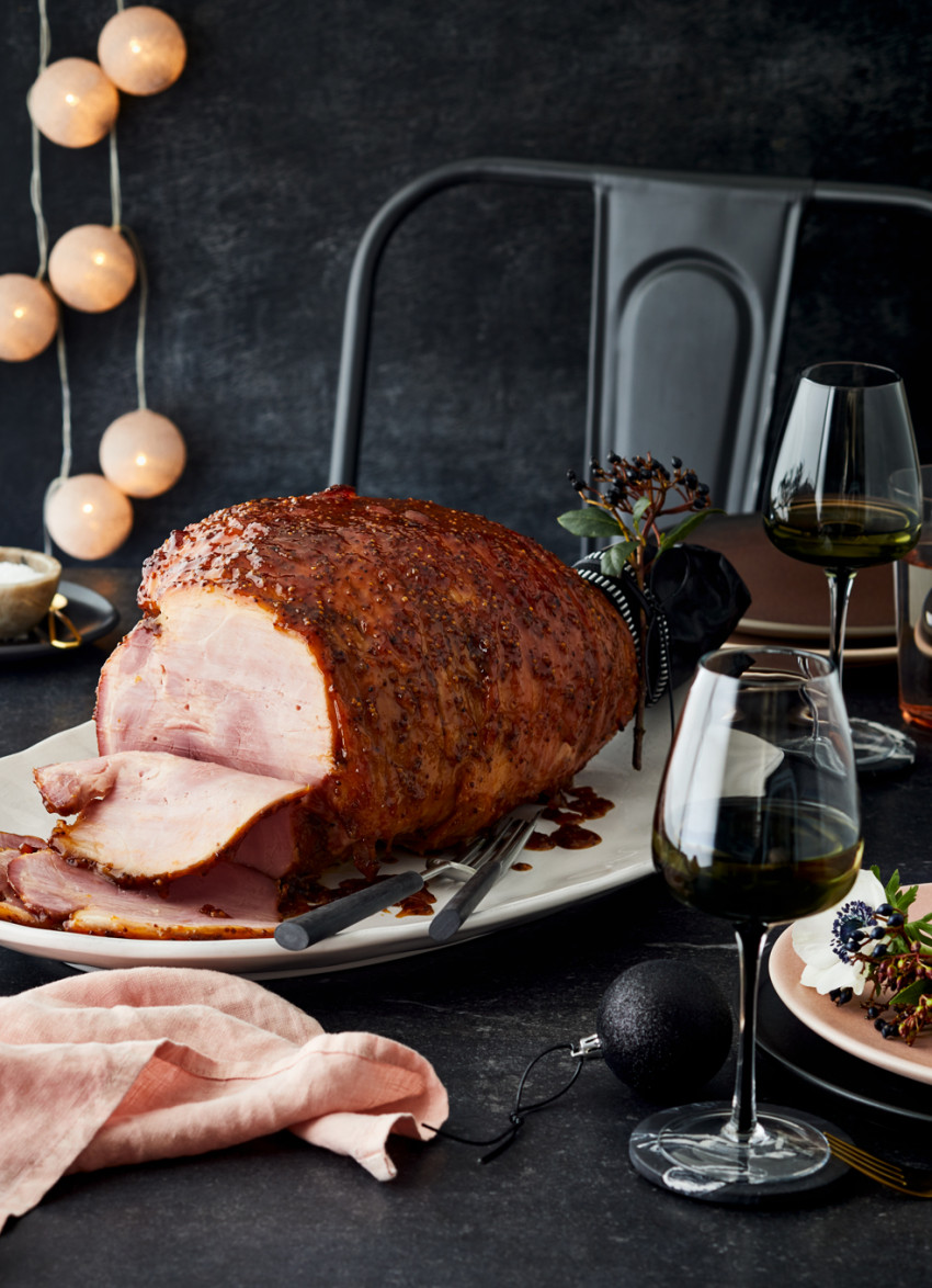 Honey Mustard, Orange and Ginger Glazed Ham