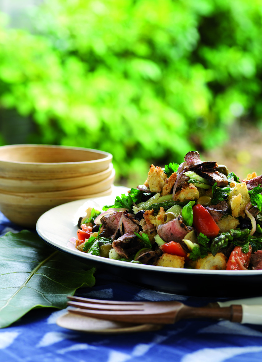 Grilled Beef and Panzanella Salad