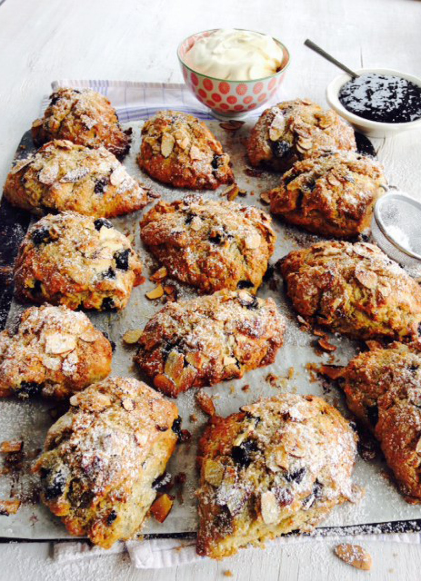 Blueberry and Almond Scones