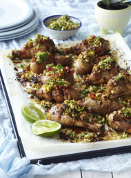 Lime, Chilli and Spring Onion Chicken Drumsticks