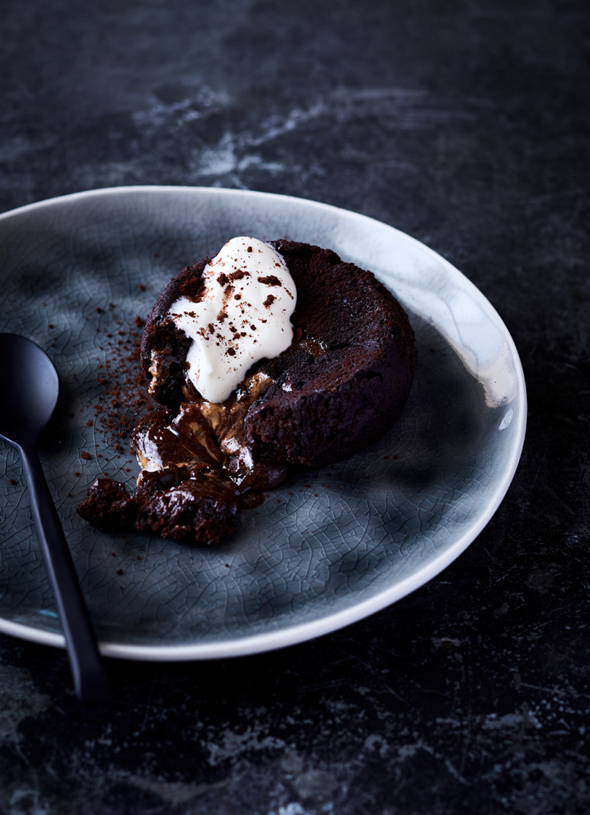 Chocolate and Almond Butter Puddings