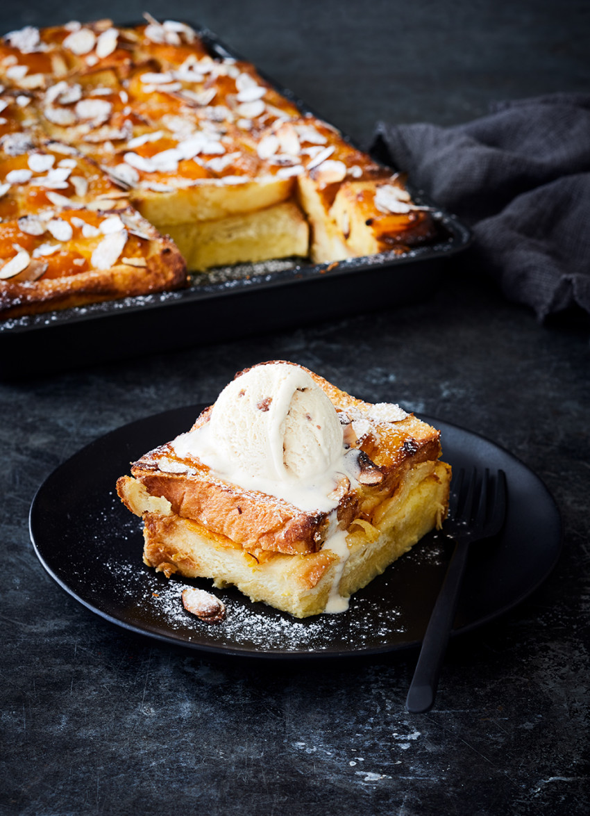 Apricot and Whiskey Pudding Sandwiches
