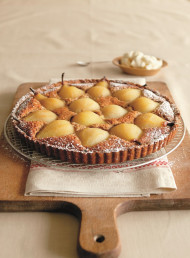 Walnut and Poached Pear Tart