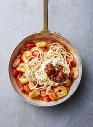 Prawn, Tomato and Harissa Spaghetti