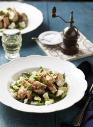  Chicken with Broad Bean and Mint Salad
