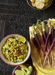 Charred Corn, Avocado and Wasabi Salsa