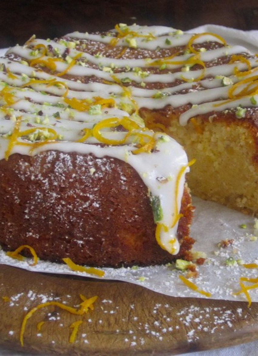 Citrus, Olive Oil and Almond Syrup Cake