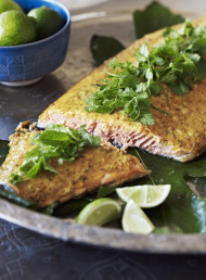 Roasted Salmon with Lime and Ras al Hanout