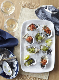 Fresh Oysters with Granita