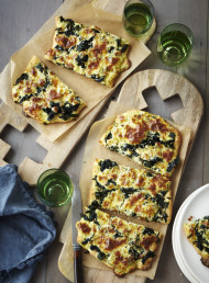 Middle Eastern Yoghurt Flatbread with Silver Beet and Ricotta