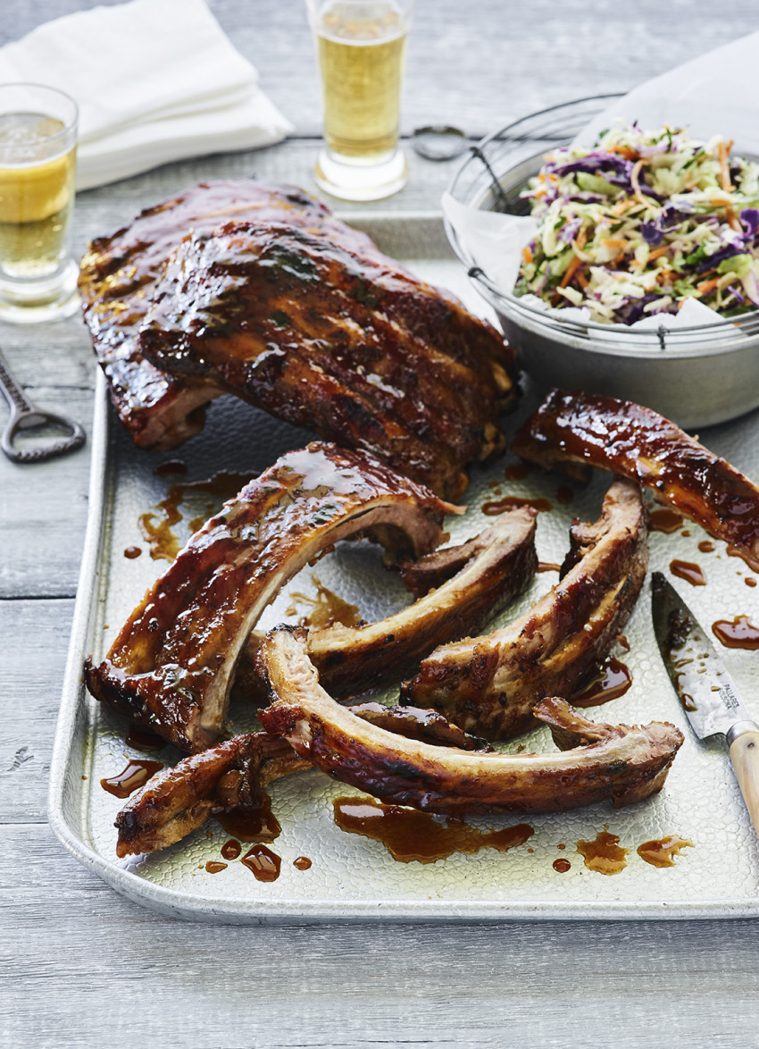 Barbecued Hoisin Glazed Pork Ribs