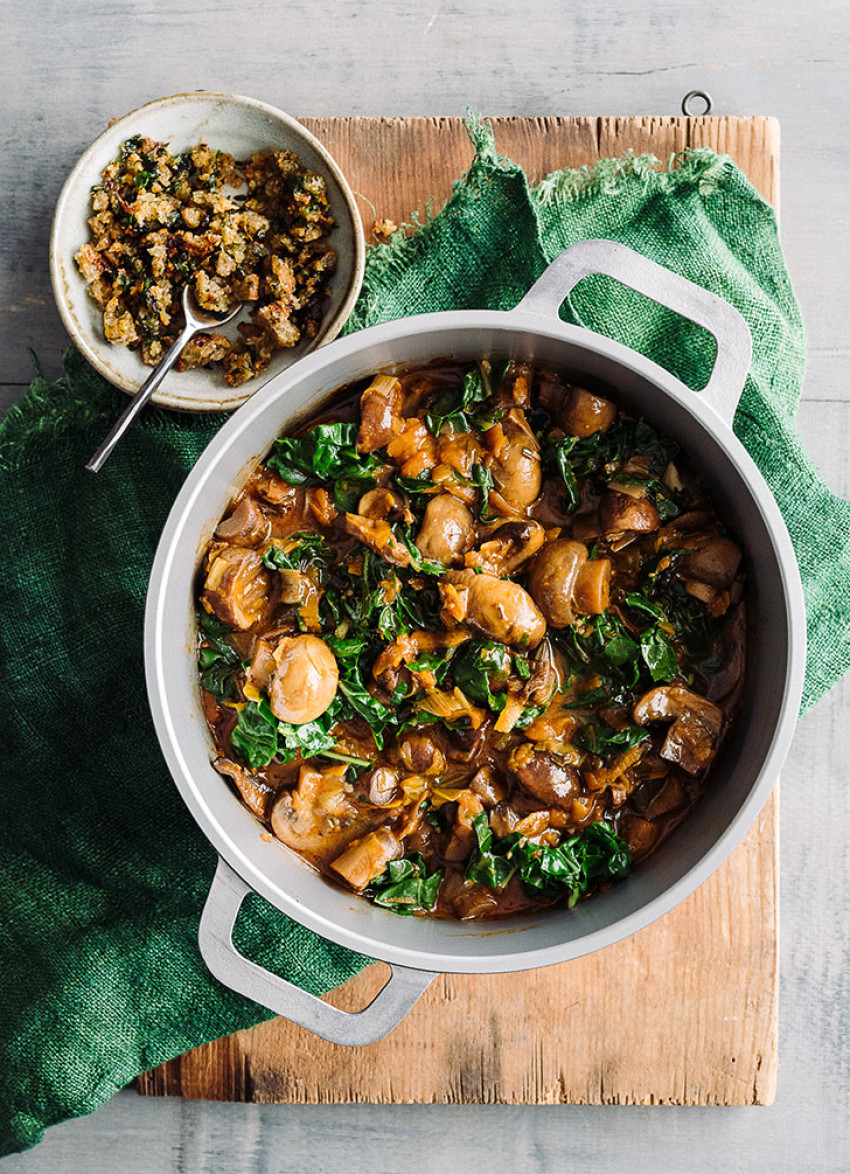 Mushroom Bourguignon