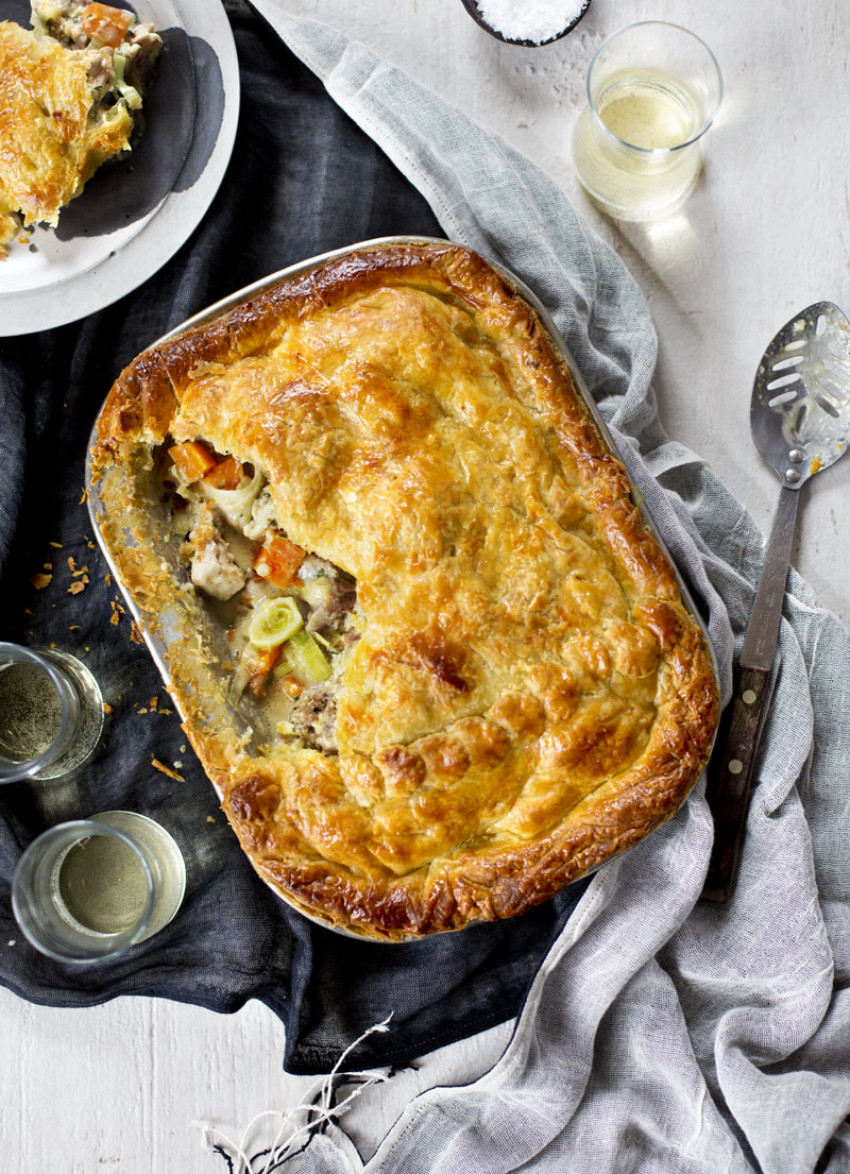 Chicken and Vegetable Pie