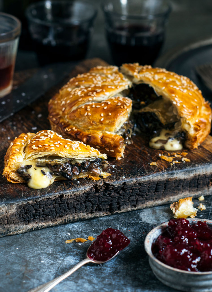 Mushroom and Brie Pithiviers